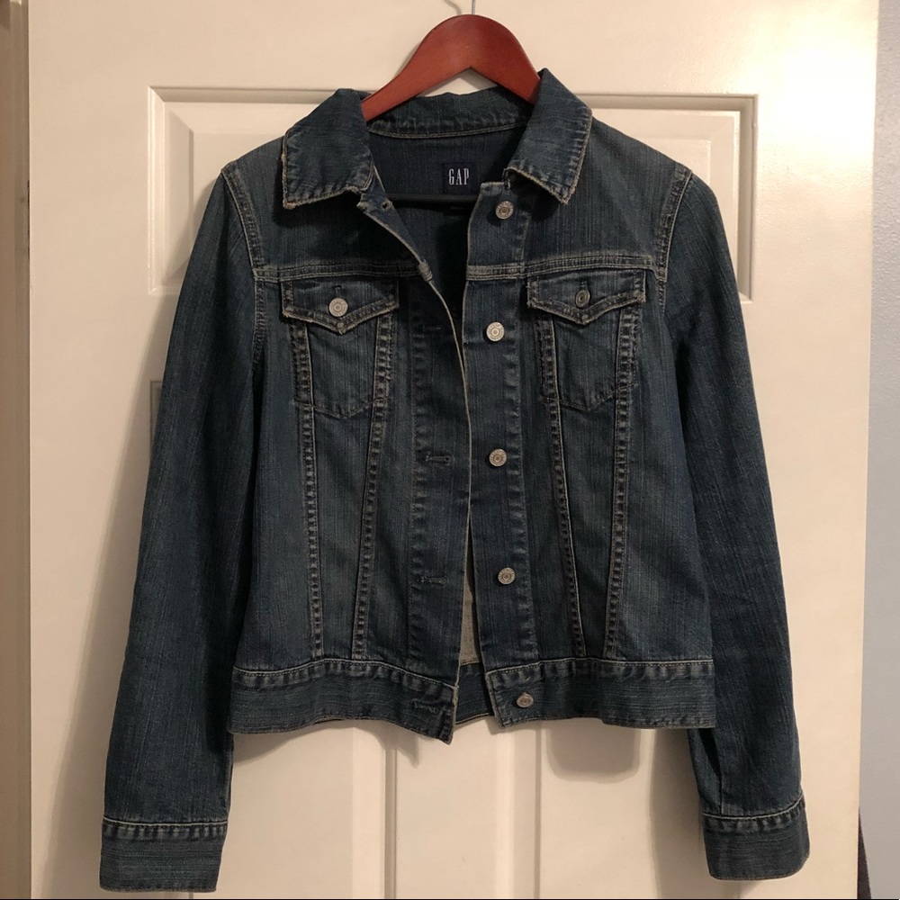 GAP denim jean jacket size small VGUC